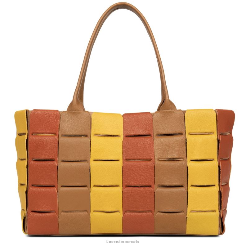 Women Tote Bag Studio Enlace 4J6H3442 Bag Terracotta Multi Lancaster Paris