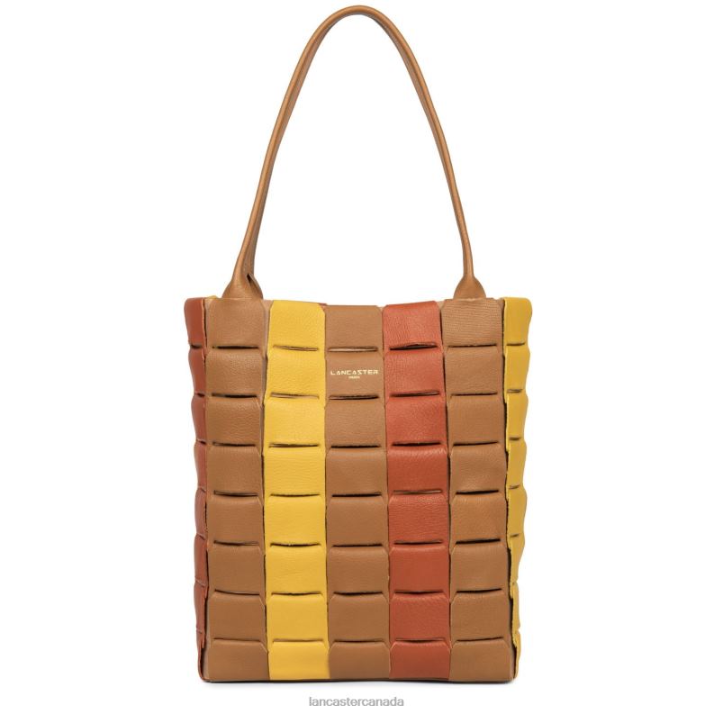 Women Tote Bag Studio Enlace 4J6H4202 Bag Terracotta Multi Lancaster Paris