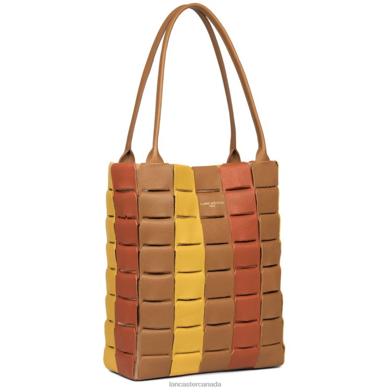 Women Tote Bag Studio Enlace 4J6H4202 Bag Terracotta Multi Lancaster Paris