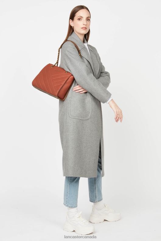 Women Tote Bag Wild Matelasse 4J6H3257 Bag Corail Lancaster Paris