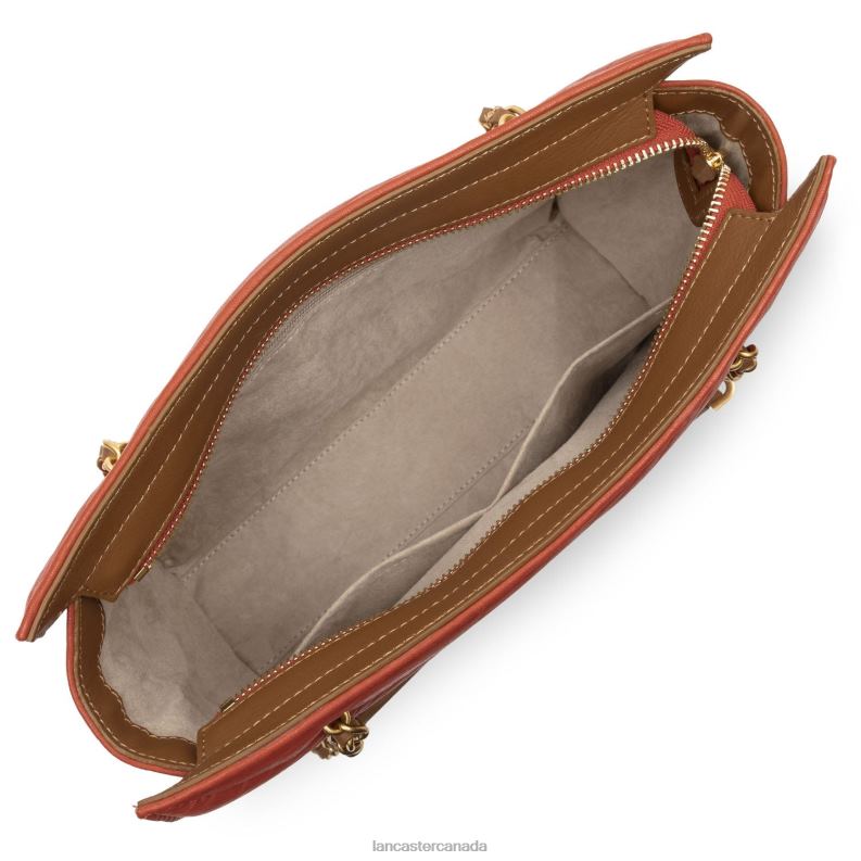 Women Tote Bag Wild Matelasse 4J6H3257 Bag Corail Lancaster Paris