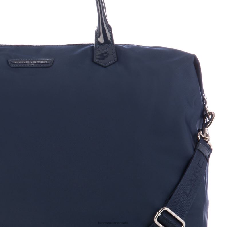 Women Weekender Bag Basic Verni 4J6H3064 Bag Bleu Fonce Lancaster Paris