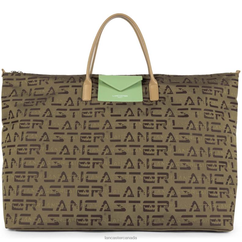 Women Weekender Bag Logo Kba 4J6H2863 Bag Marron-Naturel-Jade Lancaster Paris