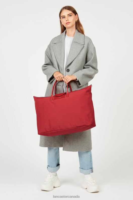 Women Weekender Bag Smart Kba 4J6H2732 Bag Rouge Lancaster Paris