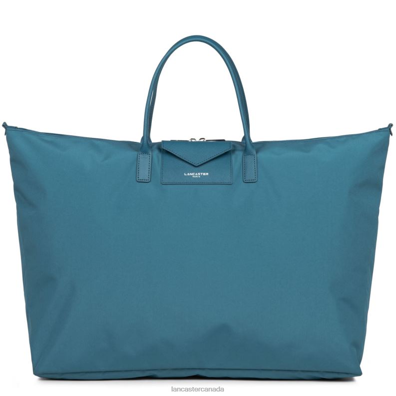 Women Weekender Bag Smart Kba 4J6H2737 Bag Bleu Paon Lancaster Paris